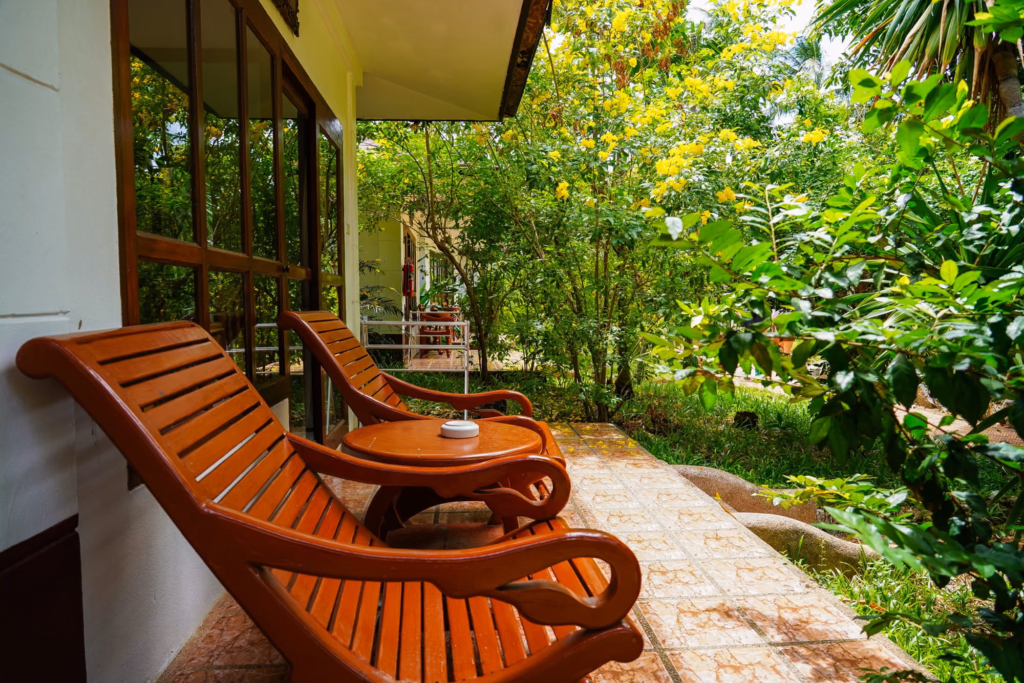 Deluxe Garden Villa — Terrace & garden 1